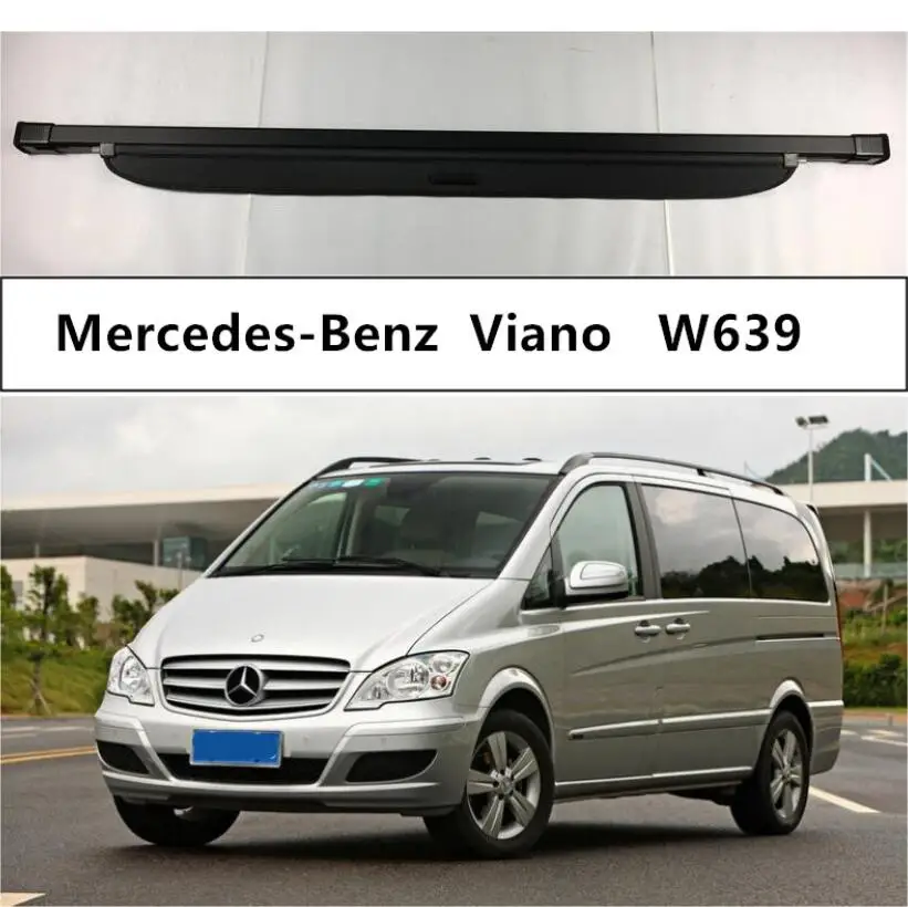 Rear Trunk Cargo Cover For Mercedes-Benz V Class W639 Viano 2009-2016 High Qualit Security Shield Auto Accessories | Автомобили и
