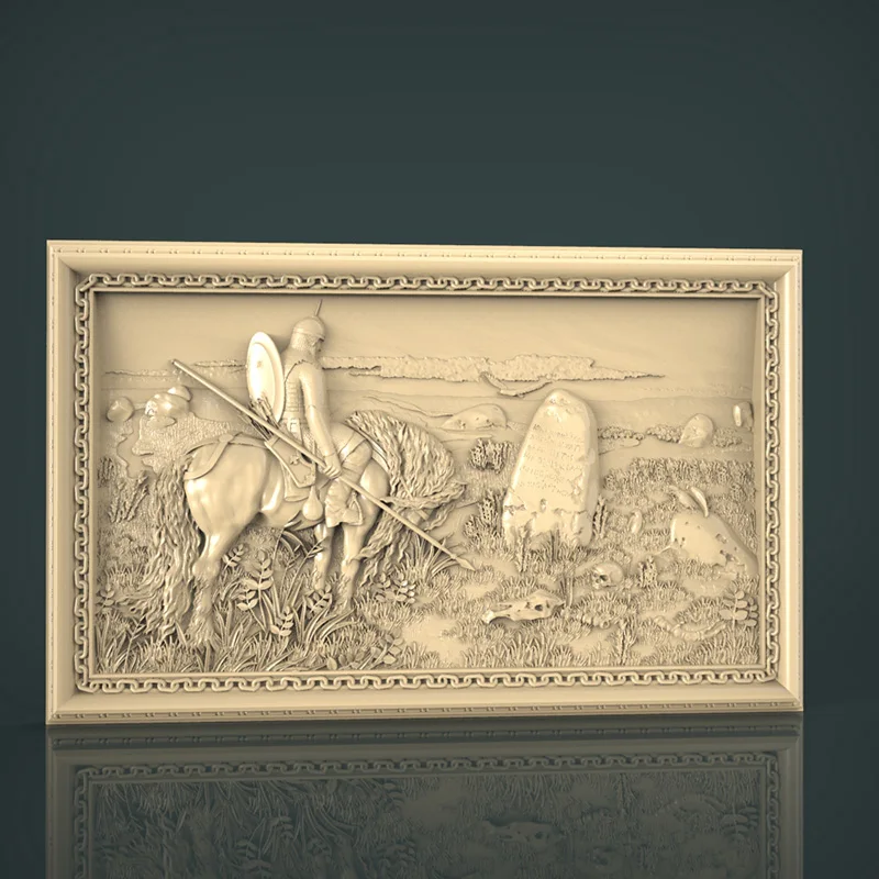 Модель Warrior STL для фрезерного станка с ЧПУ 3D принтер Artcam Aspire Bas Relief рельефный