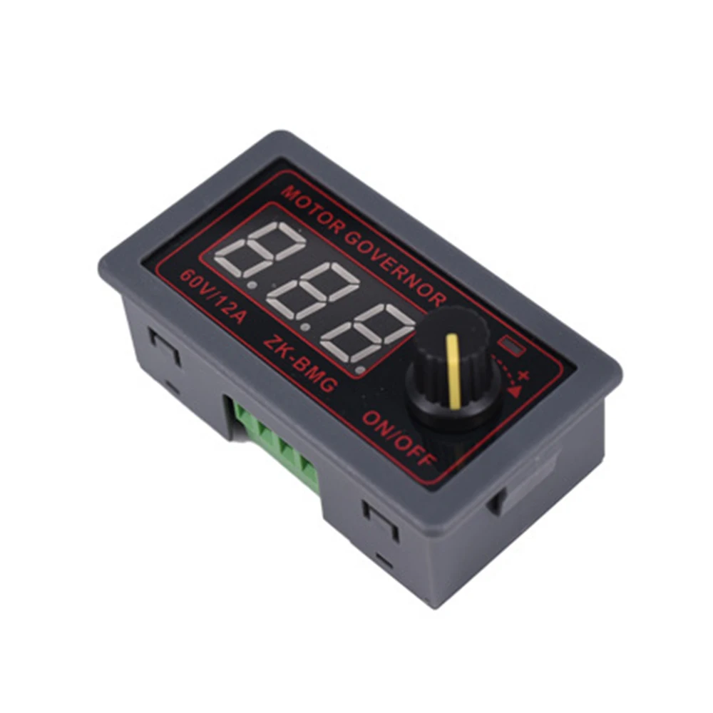 ZK-BMG DC 9-60V 12v 24v 36V 48V 12A контроллер двигателя PWM регулируемая скорость цифровой