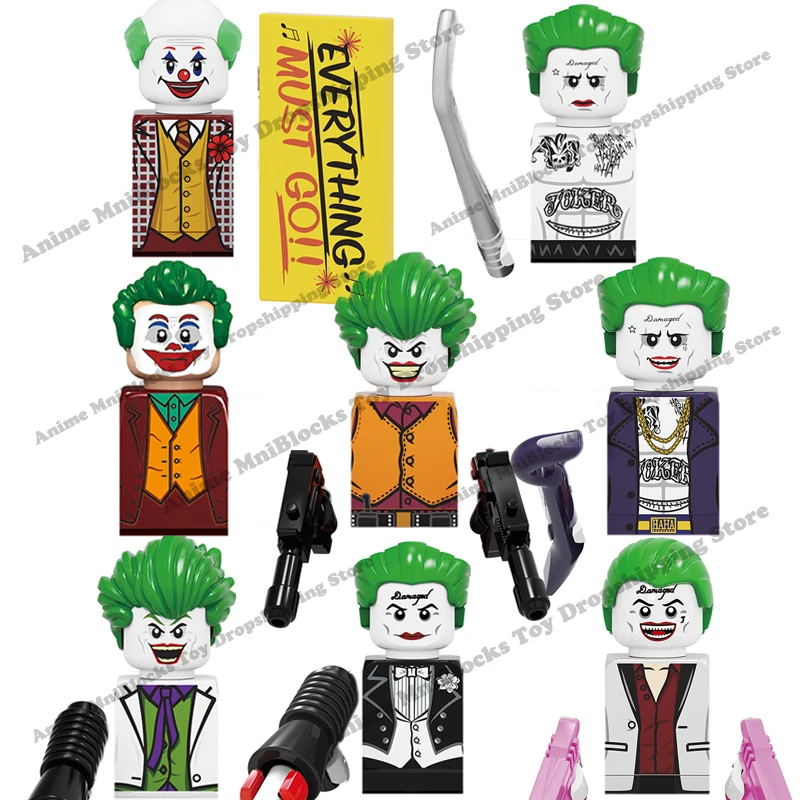 

KF6110 Movies The Joker Blocks plastic mini action toy figures building blocks Educational Assembly bricks kid birthday gifts