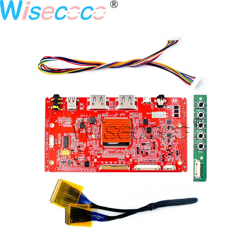 Wisecoco 12,5 дюймов 4K 3840 × 2160 ips ЖК-дисплей Удаленная подсветка с 40 контактами 2HDMI EDP DP USB плата драйвера для DIY проектора