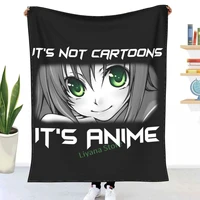 its not cartoons its anime throw blanket 3d printed sofa bedroom decorative blanket children adult christmas gift