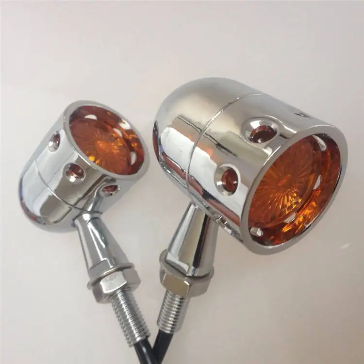 

Fidget motorcycle chrome Turn Signal Indicator Light Amber Universal Motorcycle 12V Flowing Water