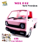 Машинка для альпинизма WPL D12 Suzuki Carry 110 Dirft светодиодный щеточный двигатель 260, розовый, подарок для детей, радиоуправляемые игрушки, 1:10