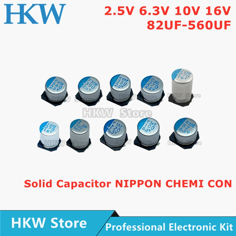 20 шт. твердотельный конденсатор NIPPON CHEMI SMD для материнской платы