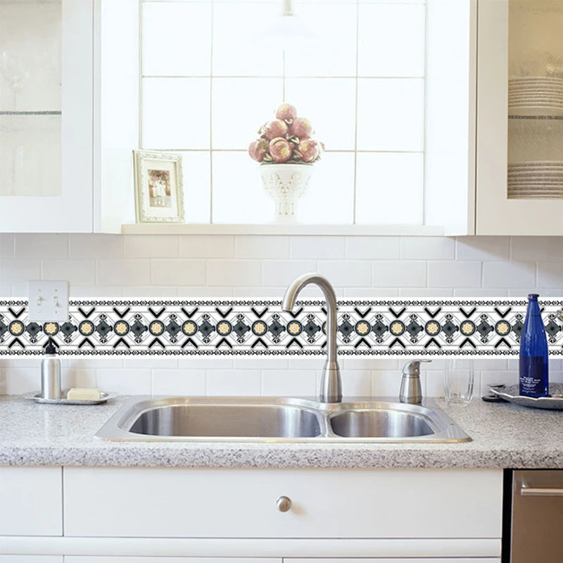 DIY самоклеющиеся водонепроницаемые настенные границы 3D цветочные обои гостиная