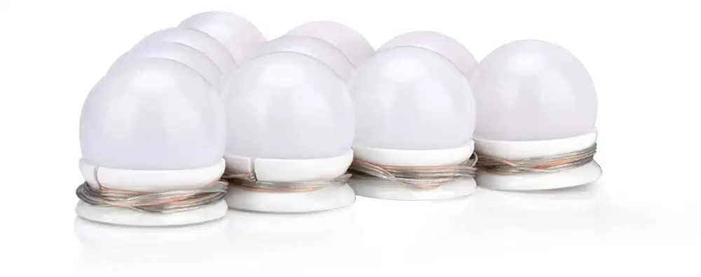 Lamp 2 3 цвета, светодиодный светильник, зеркальный, голливудский, косметический, зеркальный светильник, s светодиодный светильник, комплект линз, светодиодные лампы для фар, комплект, DIY, лампа для макияжа, светильник - Цвет: Lamp 2