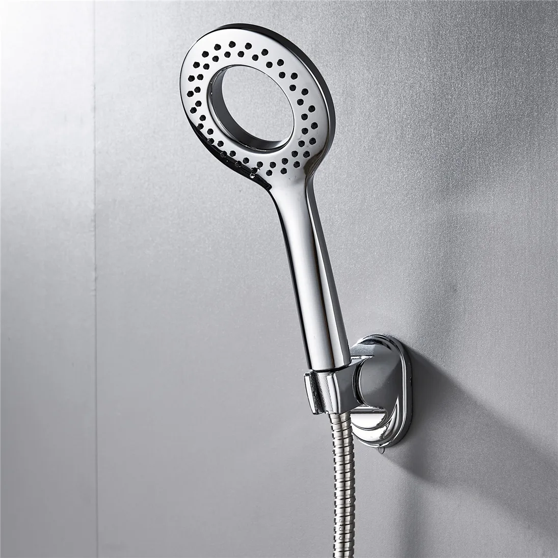 

Diplon BQ5001 Bathroom Shower ABS hand shower in chrome with 150cm Shower Hose