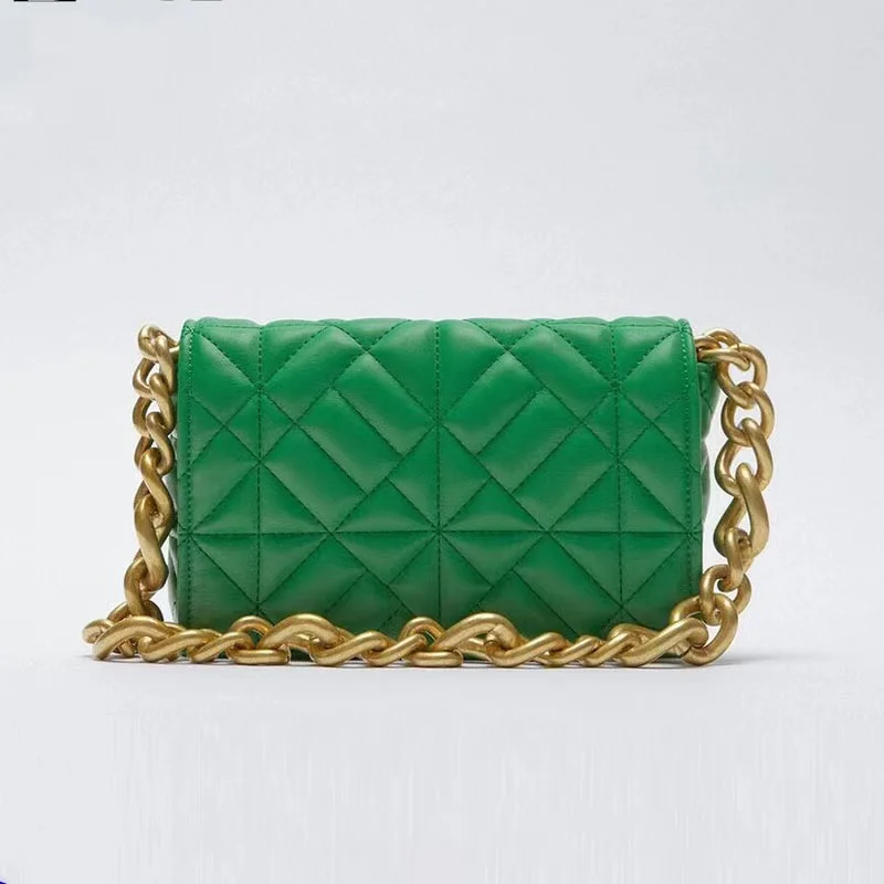 

Роскошные Брендовые женские сумки на плечо 2021, женский клатч из мягкой искусственной кожи, дизайнерские стеганые кошельки с металлической ...