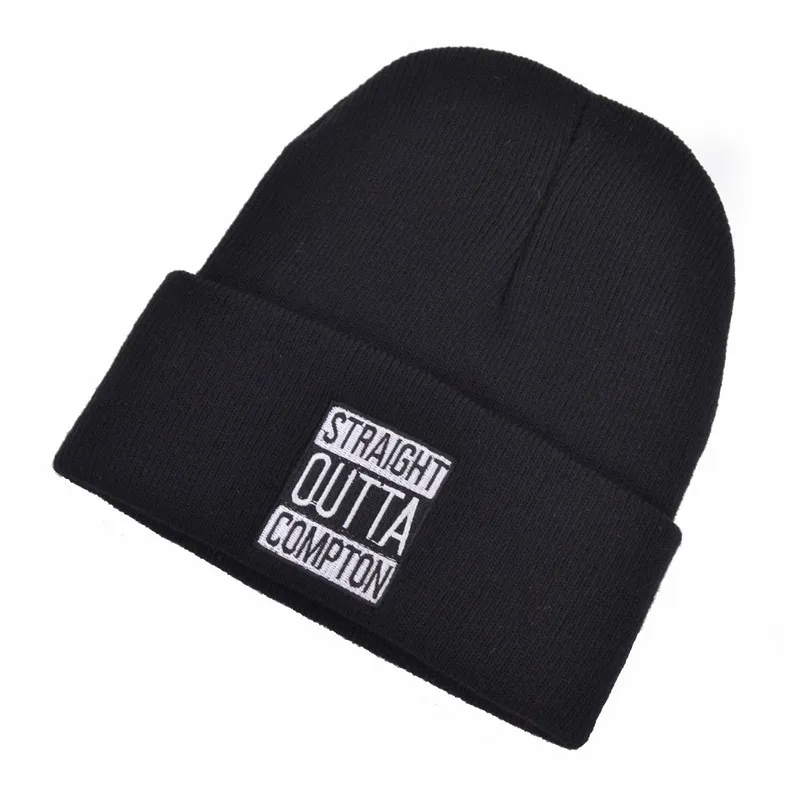 Straight Outta compton West пляж гангста nwa зимние теплые модные шапочки вязаная облегающая