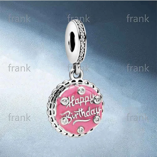 

Sterling Silver Fashion Cute Pink Letter Round Brand Pendant Birthday Gift 798888C01