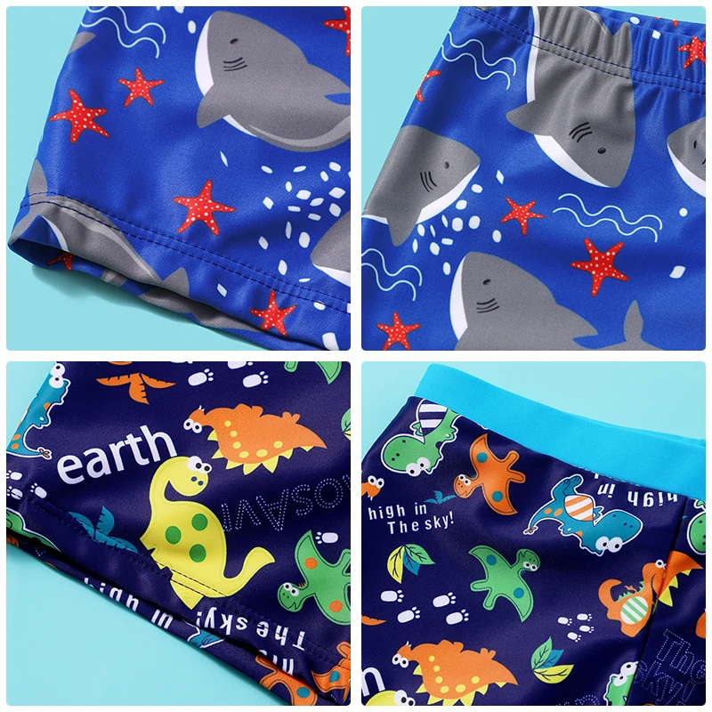 

HH 2021 Summer Shorts for Boy Cartoon Swim Wear Kids Swimming Pants Baby Boys Cute Swimsuit Beach Shorts Children's Clothing