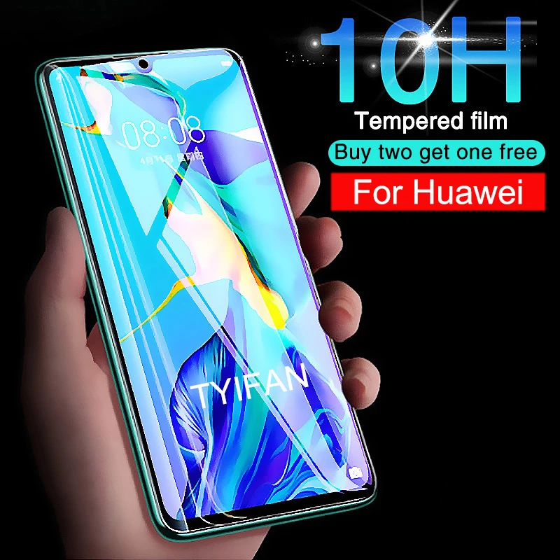 Чехол для телефона из закаленного стекла Huawei P20 P30 Lite чехол защитные аксессуары на