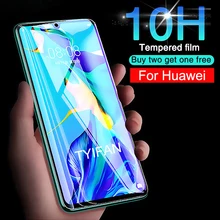 Чехол для телефона из закаленного стекла Huawei P20 P30 Lite чехол
