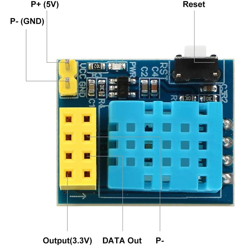 Плата модуля датчика температуры и влажности DHT22 DHT11 DHT12 плата для Arduino