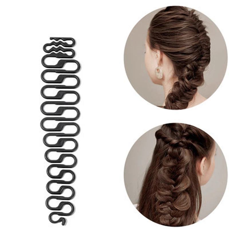 

QCOOLJLY, Женский инструмент для плетения волос, Женский волшебный инструмент для плетения, аксессуары для волос, инструменты для плетения