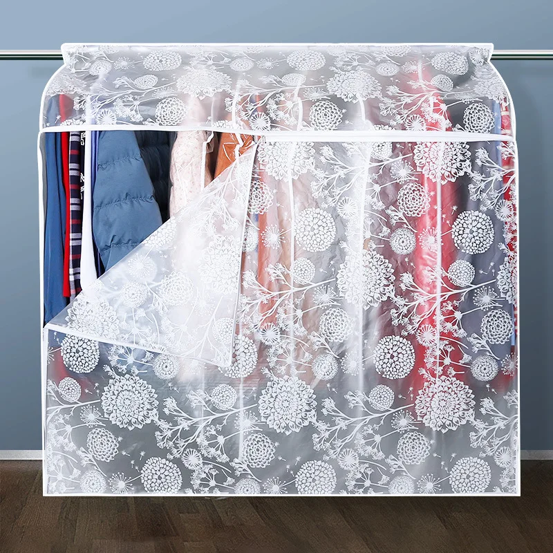 

Drying Rack for Dust Cover Household Clothes Dirt-proof Cover Hanging Clothes Dustproof Bag Stereo Dust Cover Garment Suit Bag S