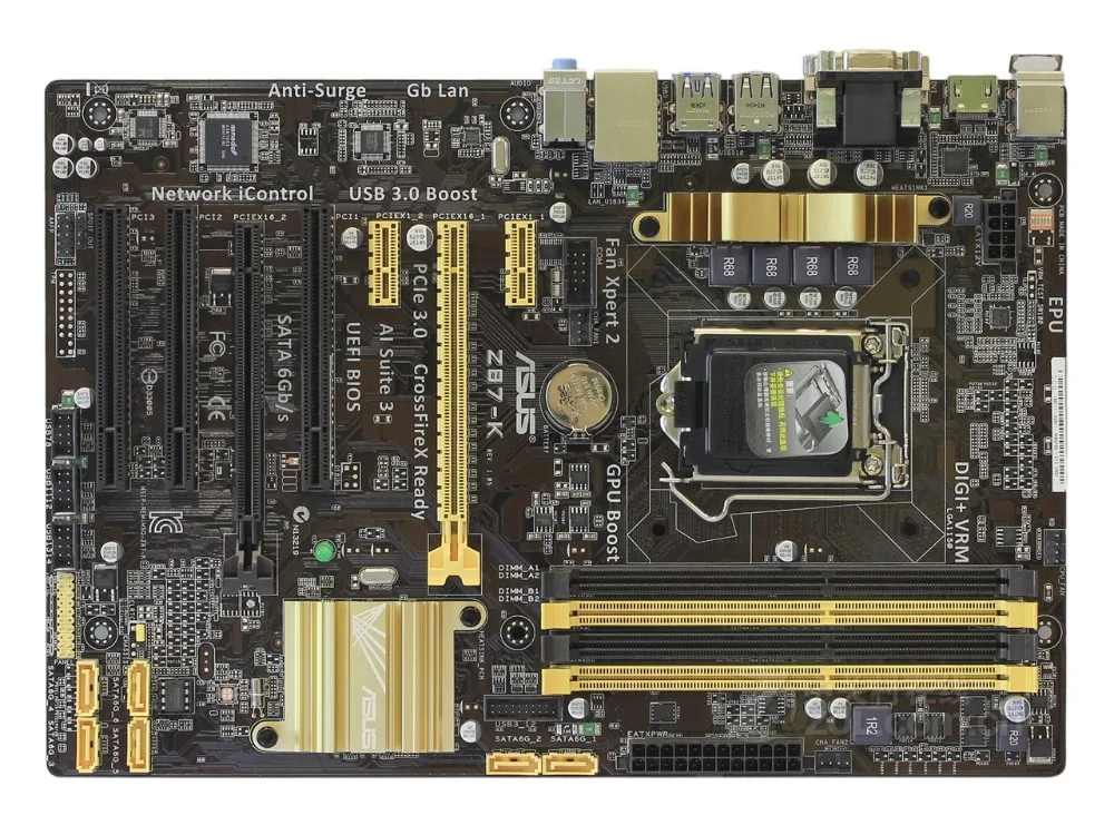 Материнская плата Asus Z87-K Z87 LGA 1150 DDR3 32G SATA3 для процессора 22 нм USB3.0