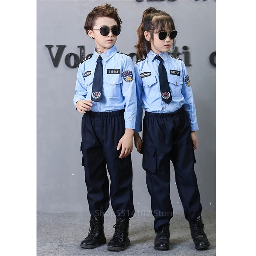 ГАИ подростков Косплей крошечные полицейский костюм для Хэллоуина детей