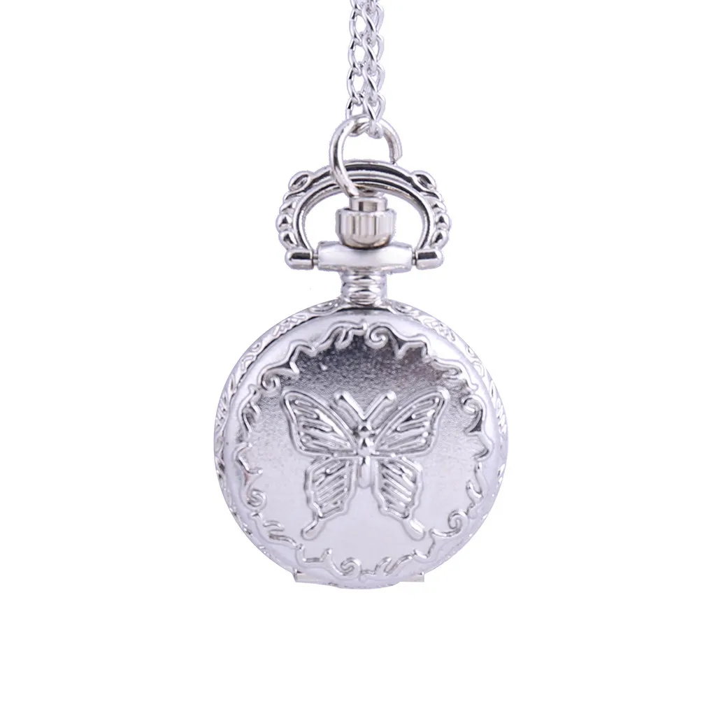 

Fashionable casual Butterfly Pocket Watch Vintage Sweet Temperament Butterfly Pocket Watch Мужские кварцевые часы relojes