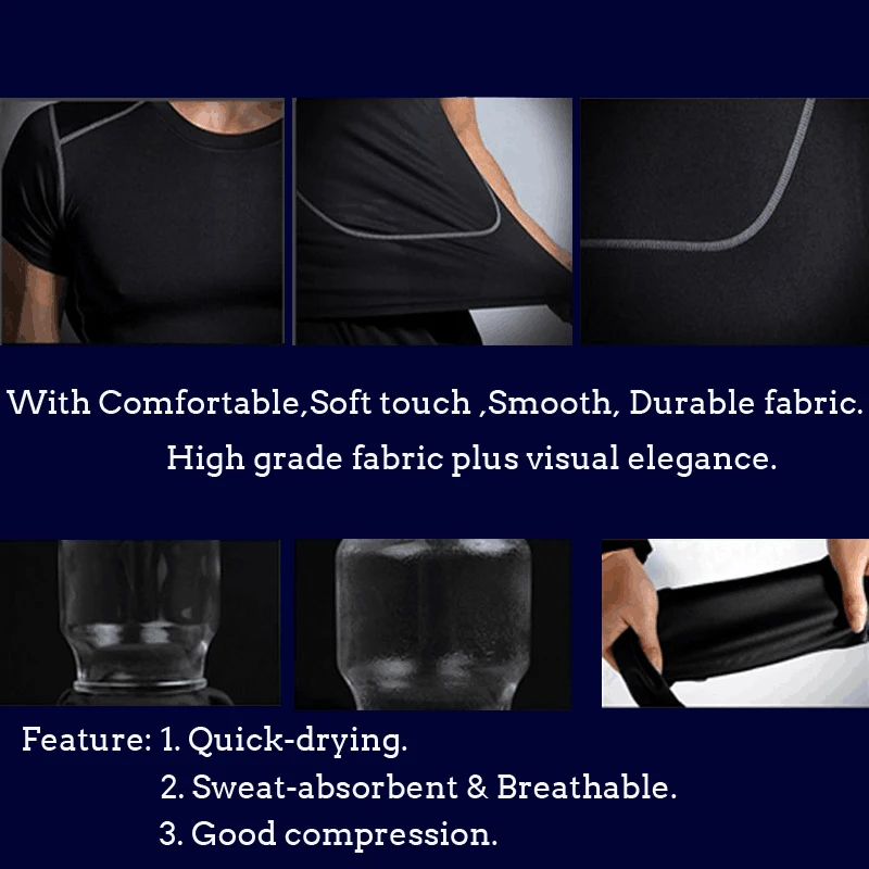

Men's Compression Shaping Quick Drying Breathable Shirt Gym Fitness Comprehensive Training T-Shirt Fashion Running Sports Jacket