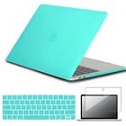 Чехол для ноутбука Macbook Air 13 дюймов A2337Pro 13 дюймов A2338Pro 15 дюймовAir 11 дюймовбелый матовый Жесткий Чехол A1342 + пленка для клавиатуры + Защитная пленка для экрана