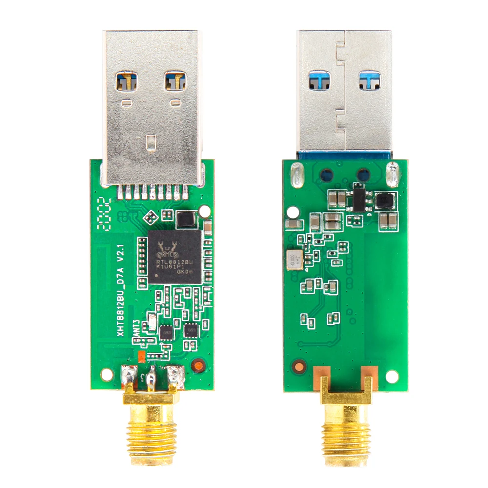 С беспроводным usb адаптером CD 1200 Мбит/с двухдиапазонный 2 4/5 ГГц с антенной 802.11AC