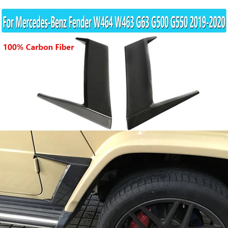 

1 Pair For Mercedes-Benz G-Class Fender Add-on Carbon Fiber Air Vent for W464 W463 G63 G500 G550 2019 2020 Air Vents Cover