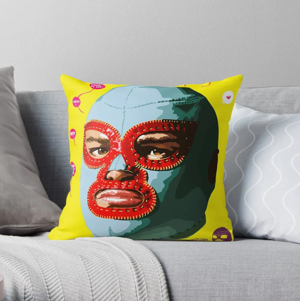 

EL LUCHADOR EXTRAORDINAIRE Throw Pillow Pillowcase Cushion Cover Home Decorative Sofa Pillow Cover Cushion Cover 40x40cm 45x45cm