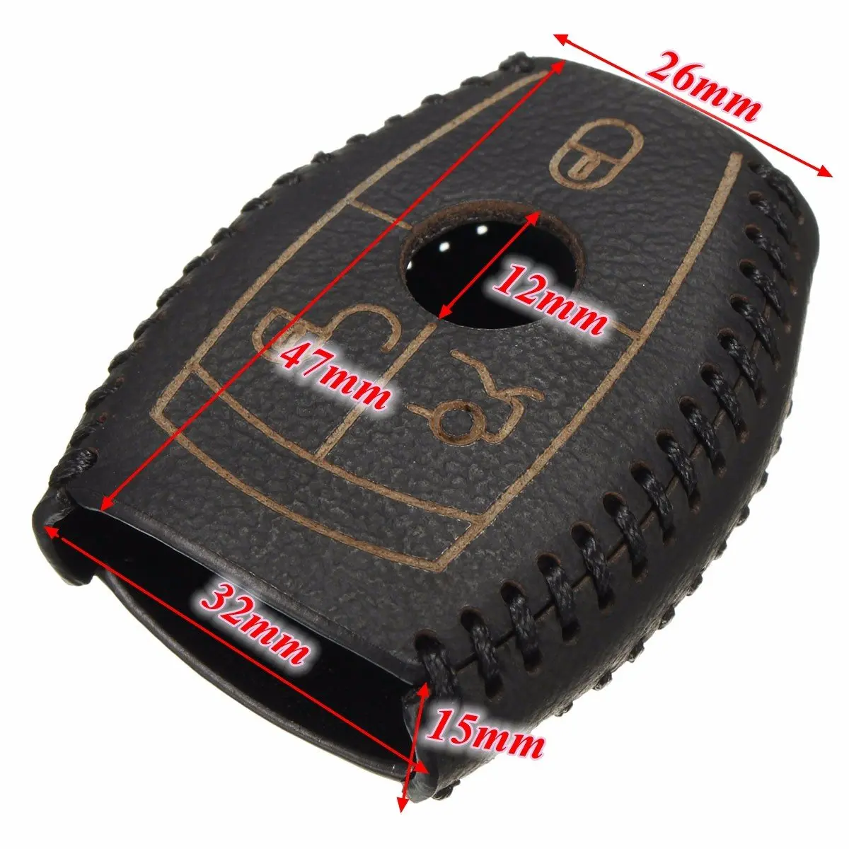 Горячая продажа кожаный чехол для автомобильного смарт ключа Mercedes Benz E CLASS W203 W210