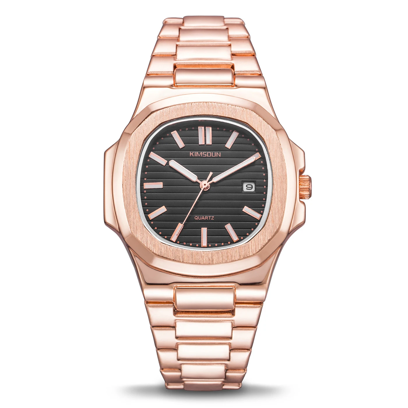 man watch 40mm Швейцарские часы мужские люксовый бренд море Nautiluses Женева календарь из нержавеющей стали Кварцевые часы с подсветкой rolexable золотой - Цвет: man watch 40mm
