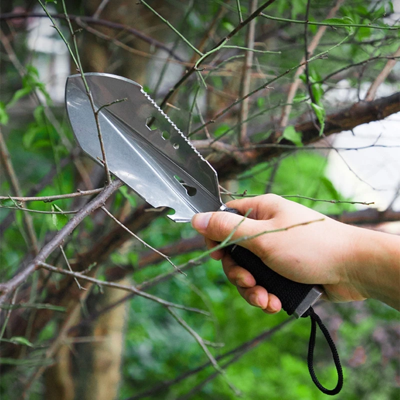 

K1KA 1 Pcs Convenient Stainless Steel Bend-Proof Gardening Trowels for outdoor Gardening Trowels Seven Functions