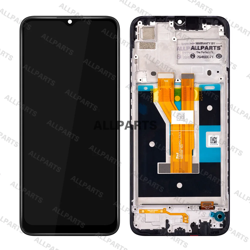 6 5 ips display for oppo realme c20 c21 lcd touch screen replacement rmx3201 rmx3063 rmx3061 original 720 x 1600 pixels free global shipping