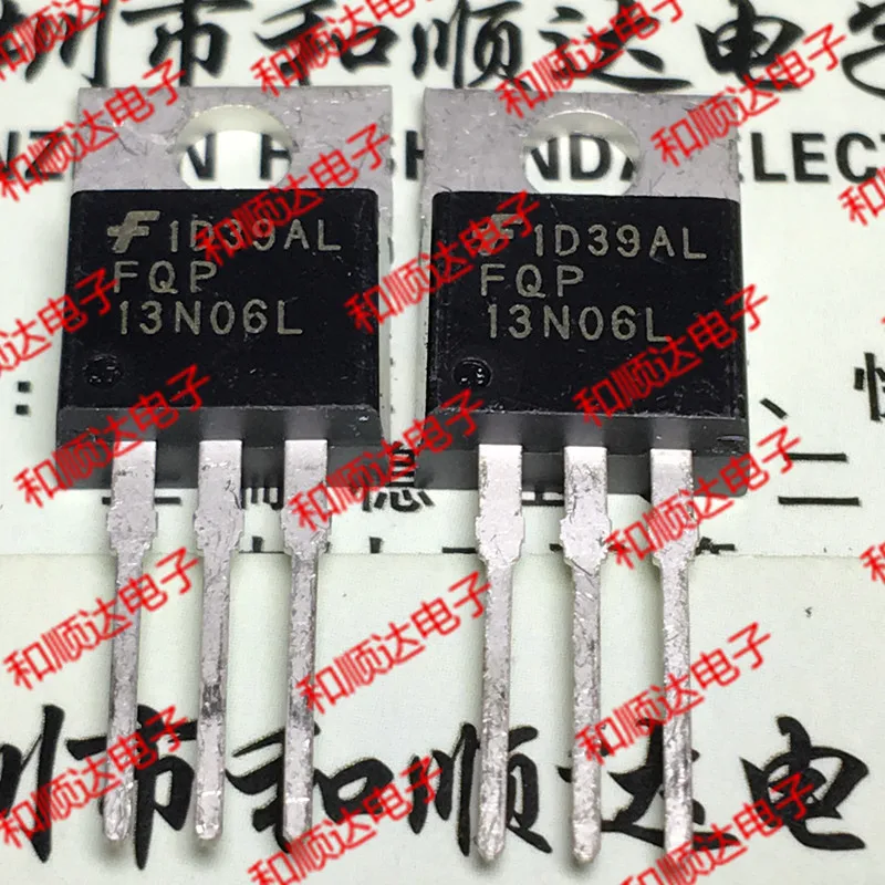 

10pcs/lot FQP13N06L New stock TO-220 60V 13.6A
