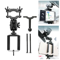 universal car phone holder rear view mirror mount stand hold adjustable for mobile phone gps display bracket accessories