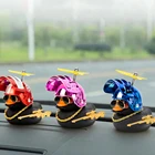 Маленькая черная утка со шлемом уровня 3 и золотым пистолетом светящиеся стоячие солнцезащитные очки Утка дорожный велосипед аксессуары для езды на велосипеде