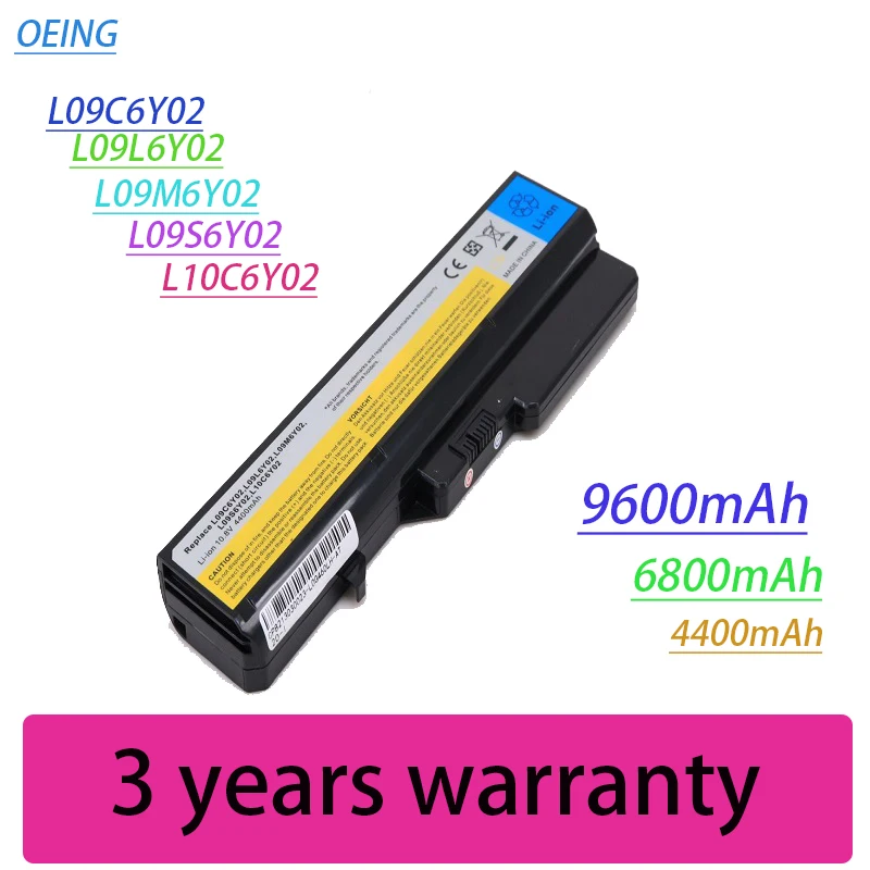 

New 6 Cells Battery G460 For Lenovo G470 V470 L09C6Y02 L09L6Y02 L09M6Y02 L09N6Y02 L09S6Y02 LO9L6Y02 LO9S6Y02 B570E