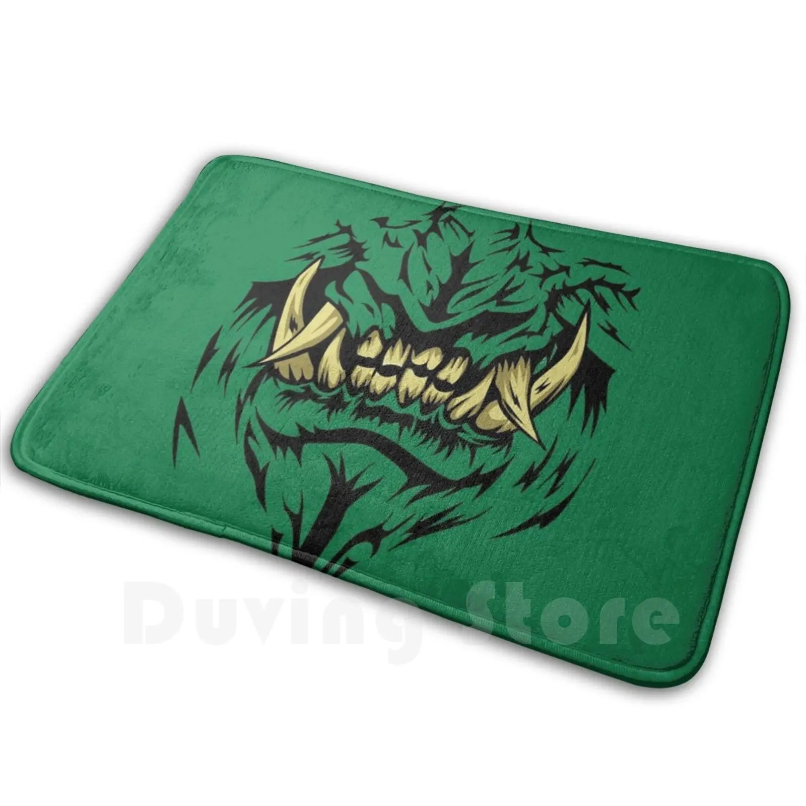 

Oni Teeth-Orc Colors Mat Rug Carpet Anti-Slip Floor Mats Bedroom Horror Ork Japanese Orcs Monster Fangs Ogre Oni Demon