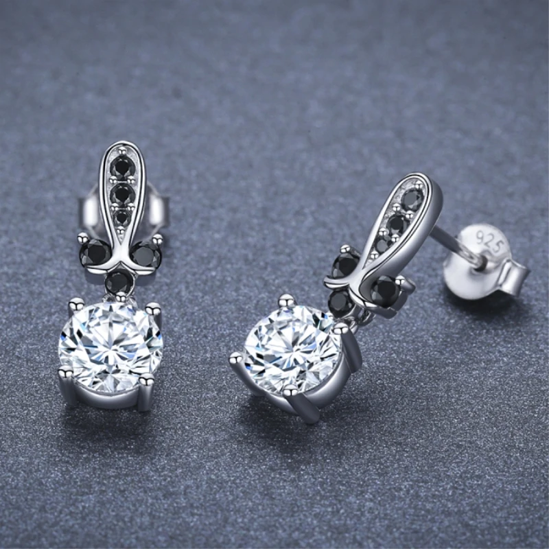 Женские серьги-гвоздики из серебра 925 пробы с бабочками | Украшения и аксессуары