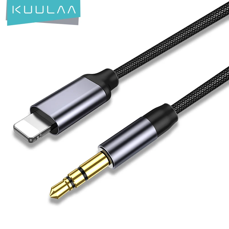 KUULAA Aux кабель для iPhone 11 Pro XS Max X XR 8 7 iPad IOS 3 5 мм разъем мужской автомобильный