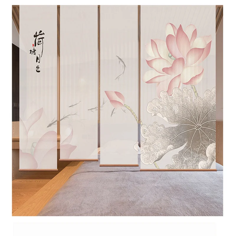 Горячая Распродажа полупрозрачная занавеска для разделения комнаты подвесной