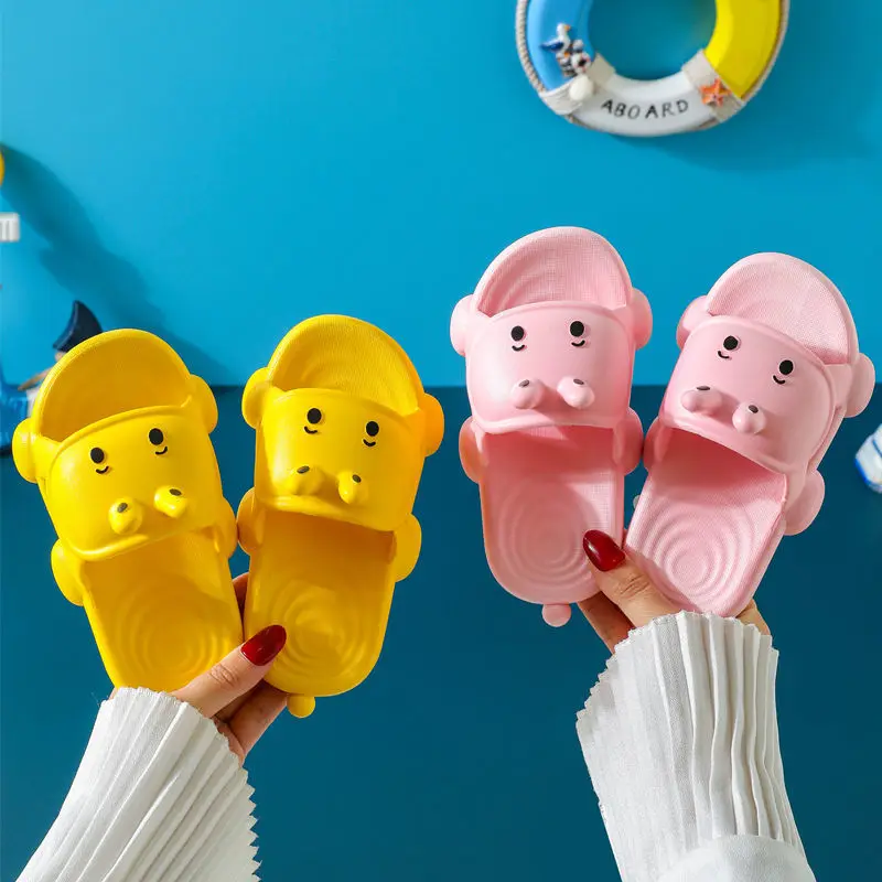 

Kids Shoes Family Style Cartoon Cute Indoor Non Slip Bathroom Boys and Girls Baby Parent Child Shoes Swimming Beach Slippers