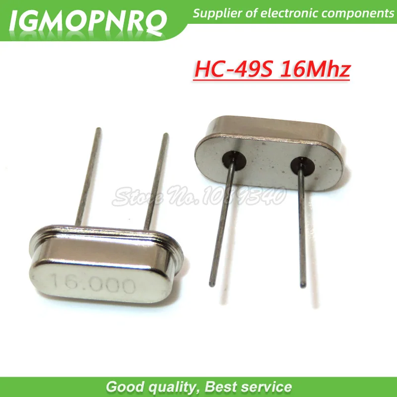 Кварцевый резонатор DIP HC-49S 16MHz 20ppm 20pF 100 шт. 16M 16 000 mhz кварцевый генератор |