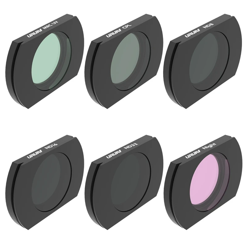 Фильтр для объектива камеры URUAV Hubsan ZINO H117S/ZINO PRO УФ/CPL/ND4/ND8/ND16/ND32/NIGHT Combo набор