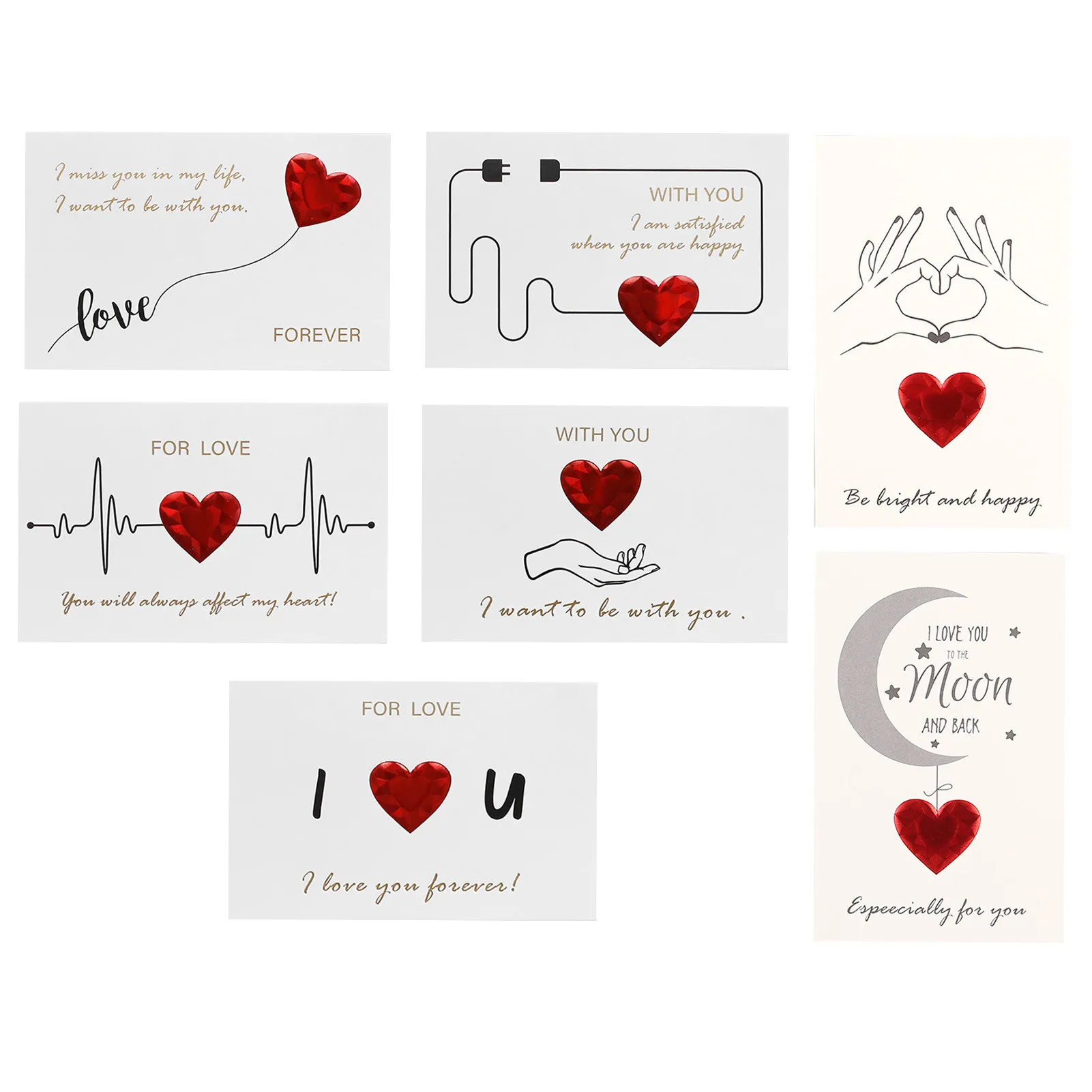 Подарок ко Дню Святого Валентина любовная открытка памятная карточка творческая