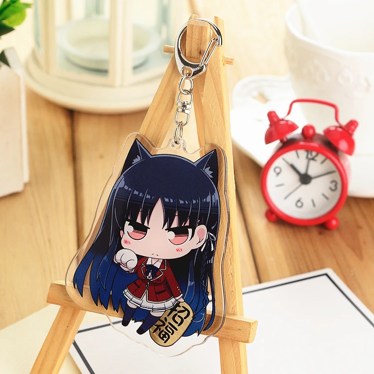 Аниме класс элитного Kiyotaka Horikita SuzuneKushida акриловый брелок кулон сумка мультфильм