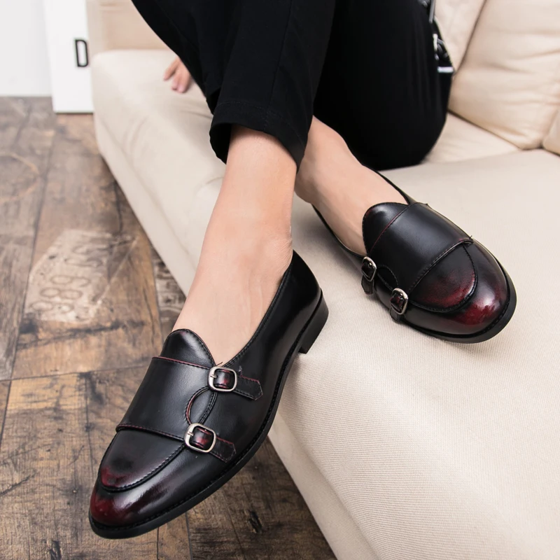 Мужская обувь Повседневная размера плюс кожаные роскошные дизайнерские