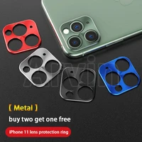 camera protector glass lens film metal ring for iphone 11 pro 11 pro max camera lens metal ring