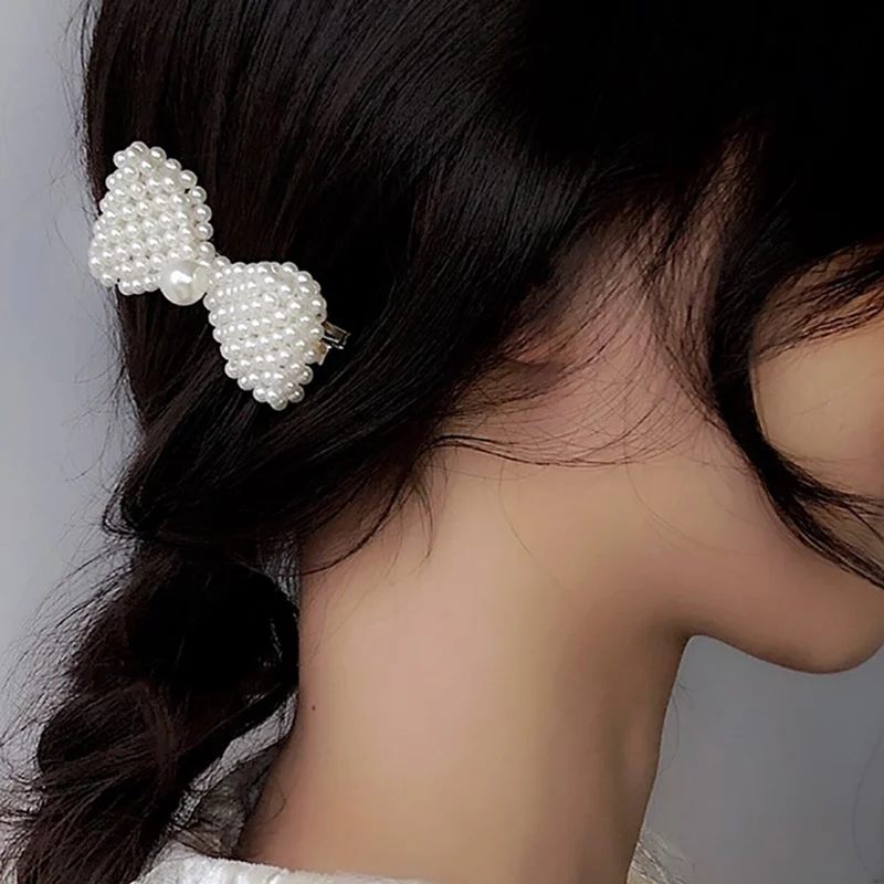 Модный элегантный зажим для волос в форме банта Корейском стиле держатель с