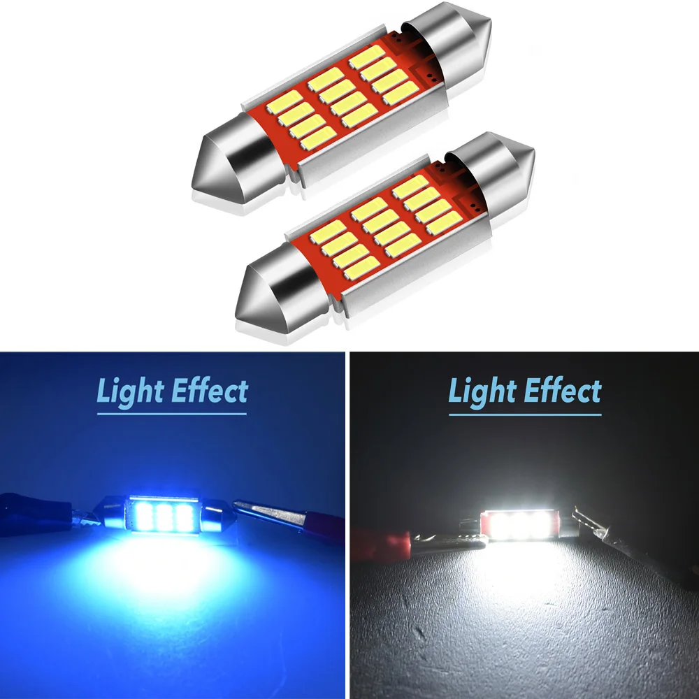 2x C10W C5W CANBUS Error Free LED гирлянда для автомобиля интерьер лампы светильник для Audi A4 B6 B8 A5 Q5 Q7 80 A3 S3 S4 S5 S6 S8 A6 C5 C6 A7 A